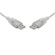 8WARE 5m USB 2.0 Cable - Type A to Type A Male to Male High Speed Data Transfer for Printer Scanner Cameras Webcam Keyboard Mouse Joystick