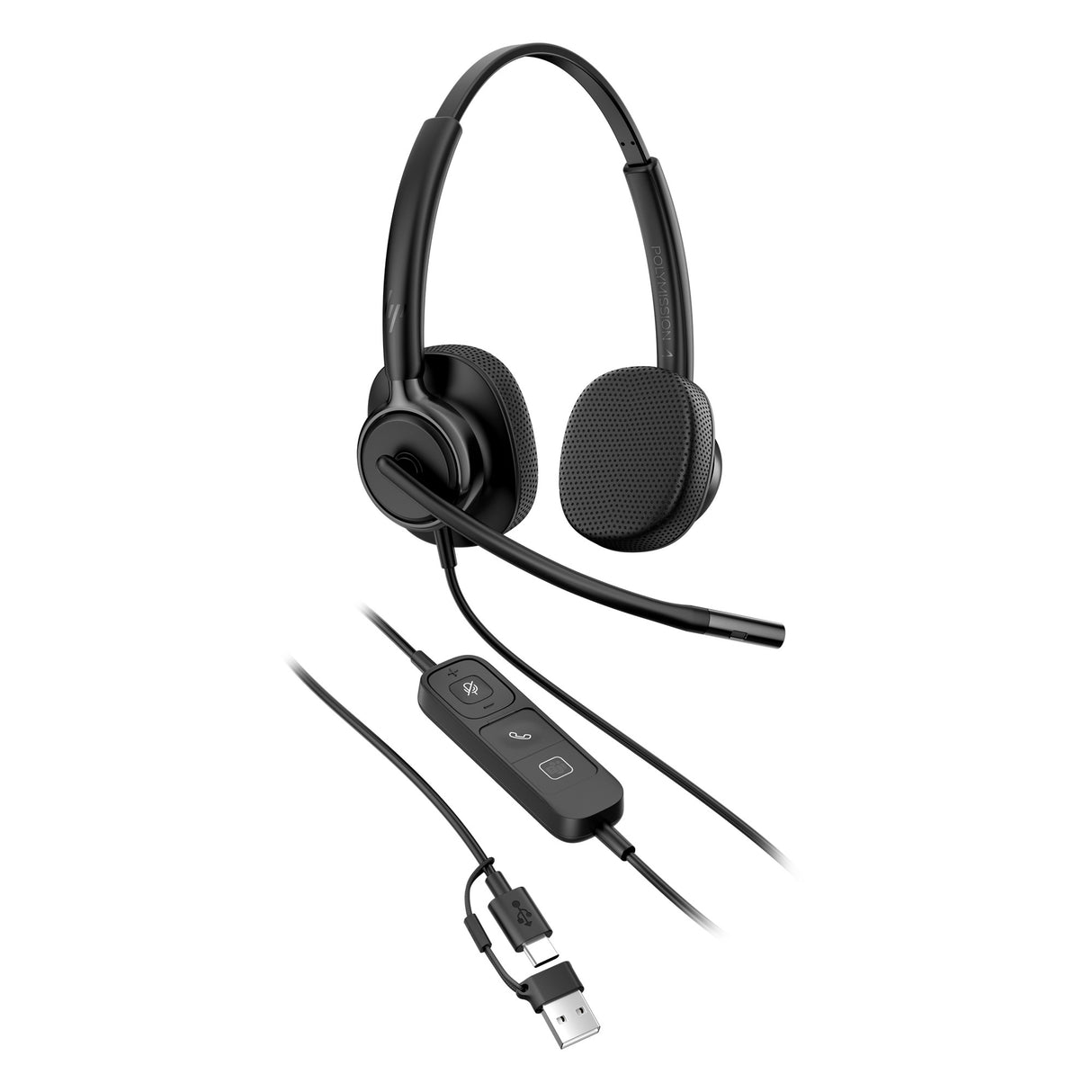 POLY MISSION 415 – Wired (USB-A) / Mono / Office – Head-band Headset