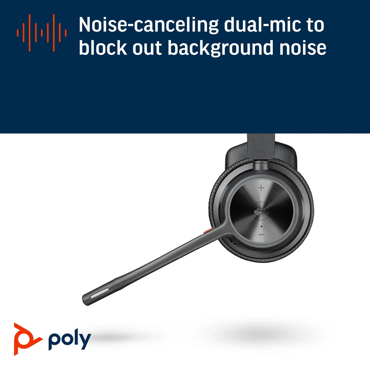 POLY Voyager 4310 UC Series – Bluetooth / Mono / Office Call Center UC – Ear-hook Headset