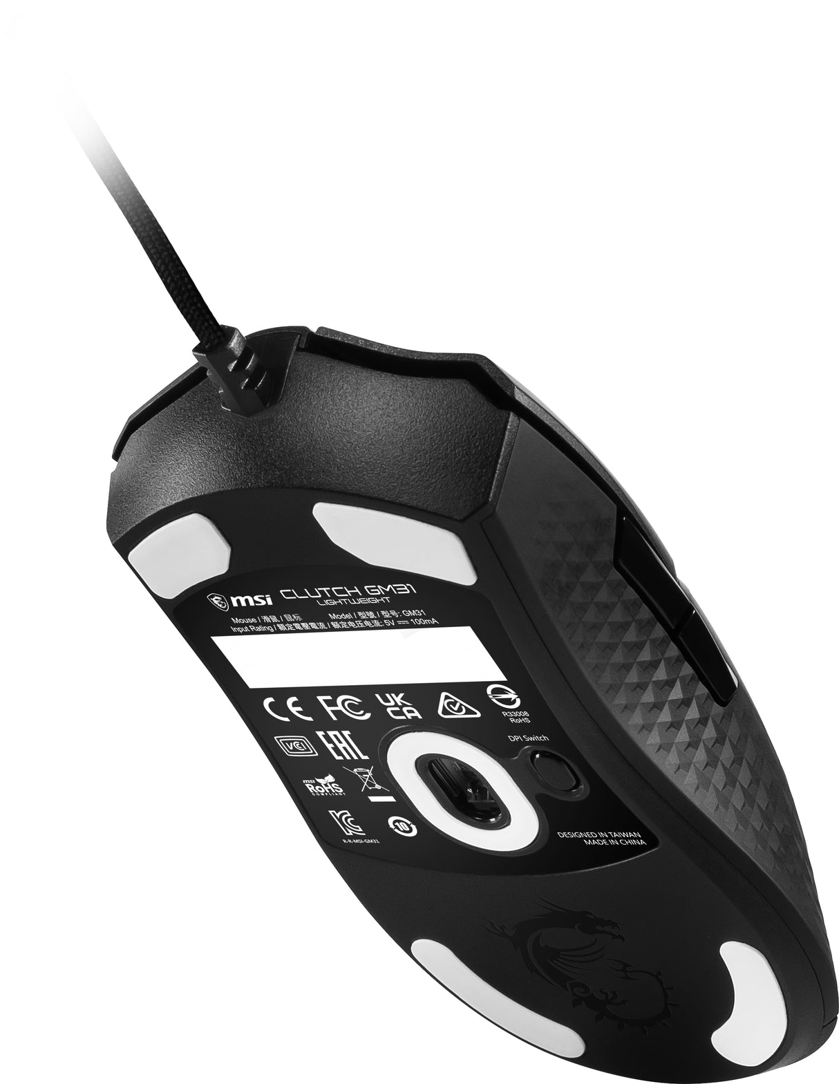 MSI CLUTCH GM31 – Wired USB / 12000 DPI / Lightweight – Gaming Mouse