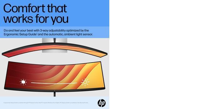 HP E45c Monitor – 44.5" / DQHD / VA / 60Hz – Business Monitor
