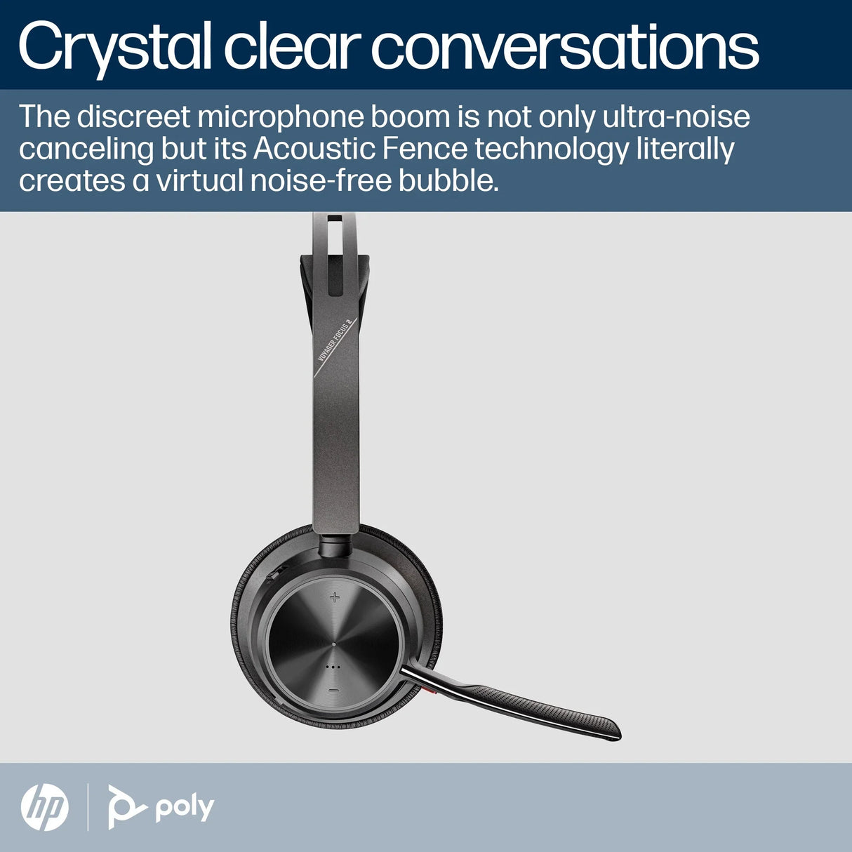 POLY Voyager Focus 2 – Wired USB-C / Stereo / Office – Over-Ear Headset