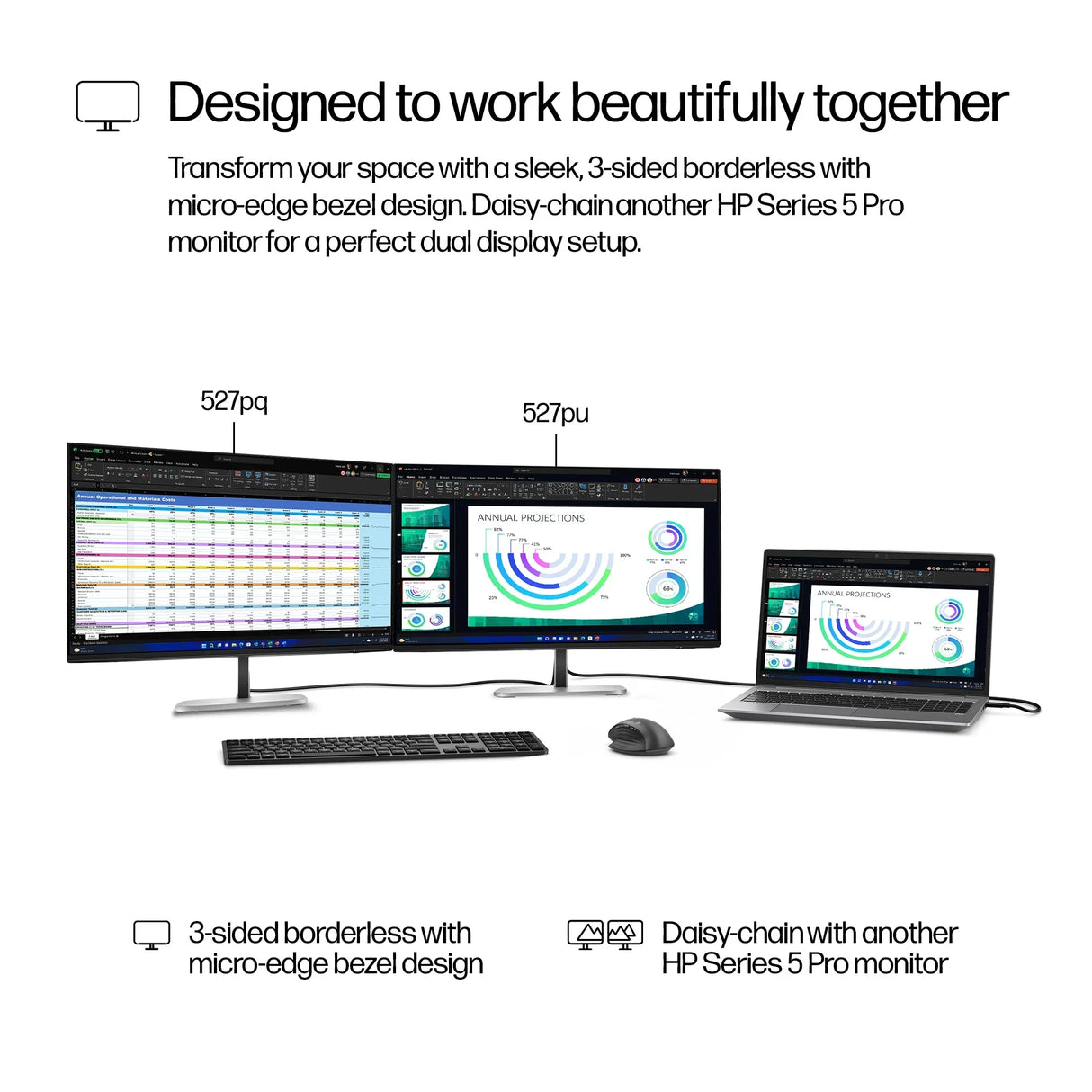 HP 527pu Monitor – 27" / QHD / IPS / 60Hz – Business Monitor