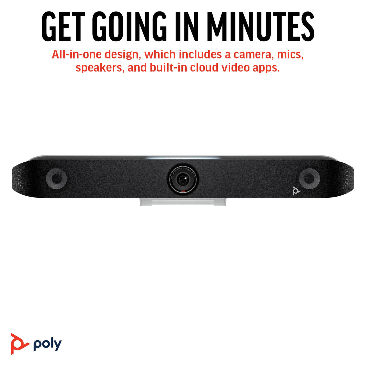 POLY Studio X52 All-In-One Group Video Conferencing System