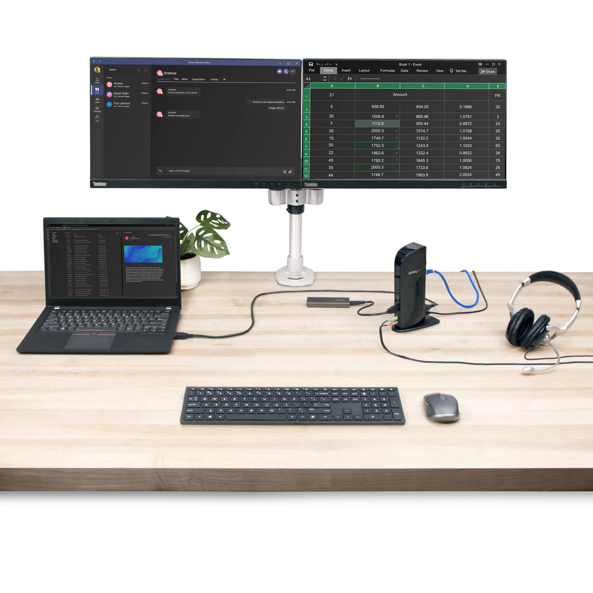 STARTECH Dual Monitor USB 3.0 Docking Station with HDMI