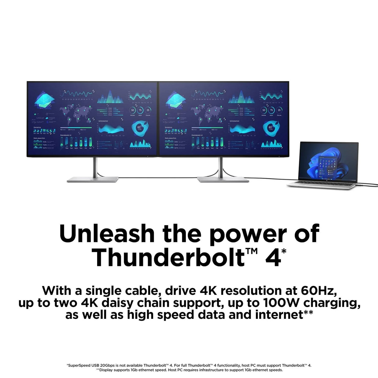 HP E45c Monitor – 44.5" / DQHD / VA / 60Hz – Business Monitor