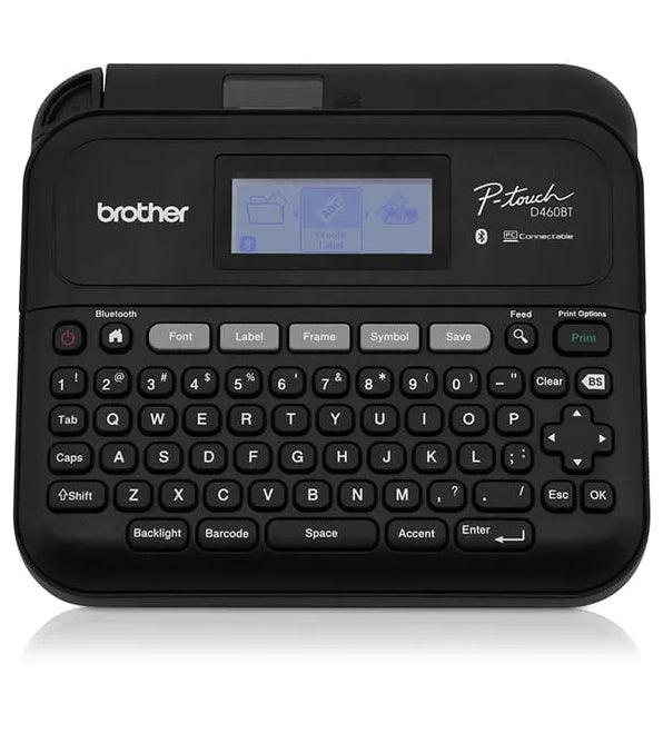 BROTHER 3|4" (18mm) | 20 mm|sec | 180 dpi | USB | Bluetooth |P-touch Editor Software | Brother iPrint&Label | 6xAAA | 18.8 x 17.7 x 7.1 cm | 0.76 kg (PT-D460BT) BROTHER