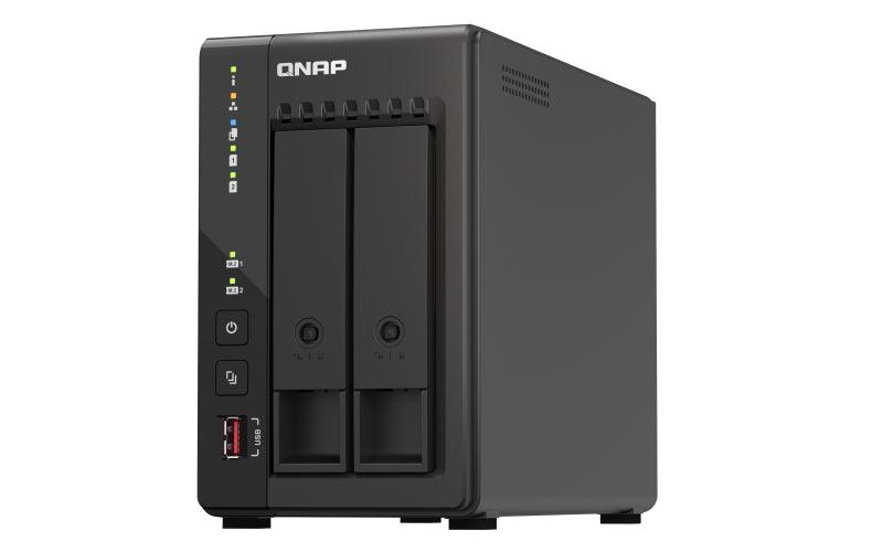 QNAP 2 x 3.5" | Intel Celeron J6412 | 8 GB RAM | 4 GB Flash | 60W|65W | 100-240V | 1.28 kg (TS-253E-8G)