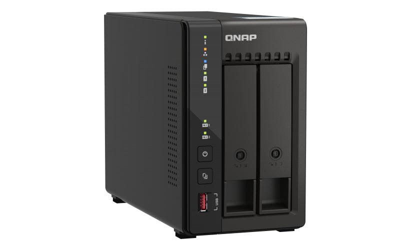 QNAP 2 x 3.5" | Intel Celeron J6412 | 8 GB RAM | 4 GB Flash | 60W|65W | 100-240V | 1.28 kg (TS-253E-8G)