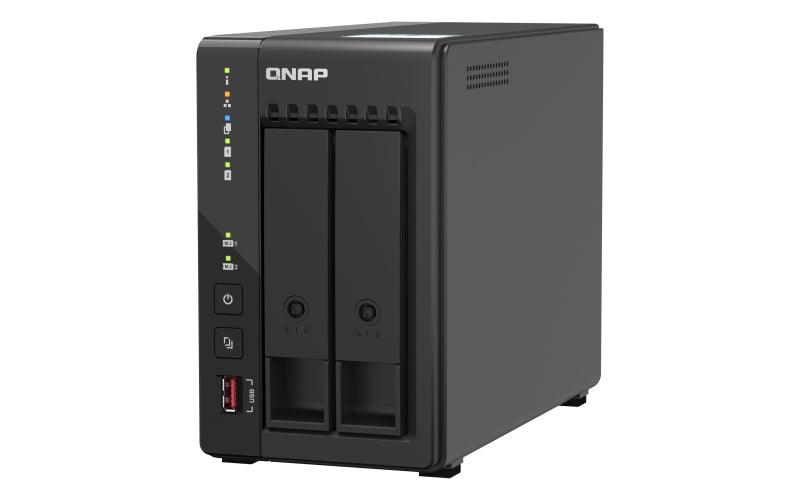 QNAP 2 x 3.5" | Intel Celeron J6412 | 8 GB RAM | 4 GB Flash | 60W|65W | 100-240V | 1.28 kg (TS-253E-8G)