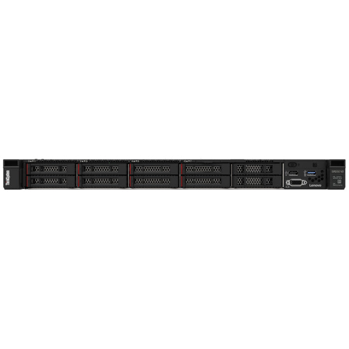 LENOVO ThinkSystem SR250 V2 Rack (1U) Server Intel Xeon E E-2378G 16GB