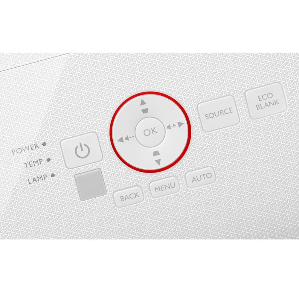 BENQ 3000 lmm 1920x1080 | 16:9 | DLP | 240 W | 30'-300"? | RMS 5 W | 2x VGA | 2x HDMI | USB A | USB Mini B | 2x 3.5mm | IR | 296x224x120 mm (9H.JGY77.13P)