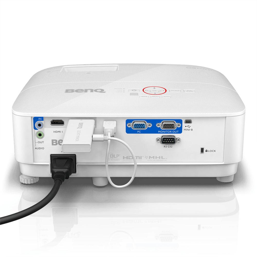 BENQ 3000 lmm 1920x1080 | 16:9 | DLP | 240 W | 30'-300"? | RMS 5 W | 2x VGA | 2x HDMI | USB A | USB Mini B | 2x 3.5mm | IR | 296x224x120 mm (9H.JGY77.13P)