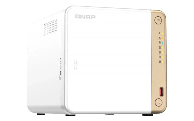 QNAP 4 x 3.5" | Intel Celeron N4505 | 4 GB SODIMM DDR4 | 4GB Flash | 90 W | 100-240 V mm | 2.26 kg (TS-462-4G)