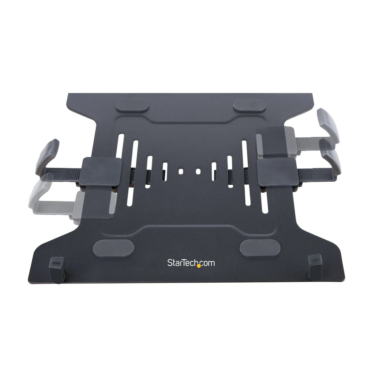 STARTECH Monitor Arm with VESA Laptop Tray | For a Laptop (4.5kg|9.9lb) and a Single Display up to 32" (8kg|17.6lb) | Black | Adjustable Laptop Arm Mount | C-clamp|Grommet Mount (A2-LAPTOP-DESK-MOUNT) (A2-LAPTOP-DESK-MOUNT)