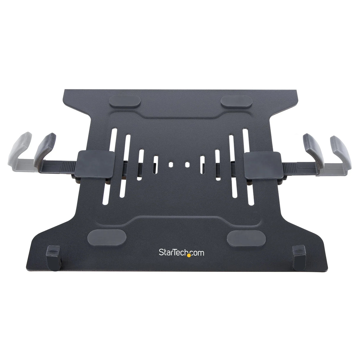 STARTECH Monitor Arm with VESA Laptop Tray | For a Laptop (4.5kg|9.9lb) and a Single Display up to 32" (8kg|17.6lb) | Black | Adjustable Laptop Arm Mount | C-clamp|Grommet Mount (A2-LAPTOP-DESK-MOUNT) (A2-LAPTOP-DESK-MOUNT)