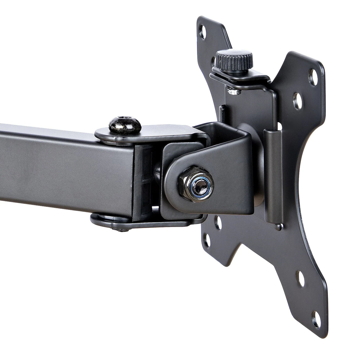 STARTECH Monitor Arm with VESA Laptop Tray | For a Laptop (4.5kg|9.9lb) and a Single Display up to 32" (8kg|17.6lb) | Black | Adjustable Laptop Arm Mount | C-clamp|Grommet Mount (A2-LAPTOP-DESK-MOUNT) (A2-LAPTOP-DESK-MOUNT)