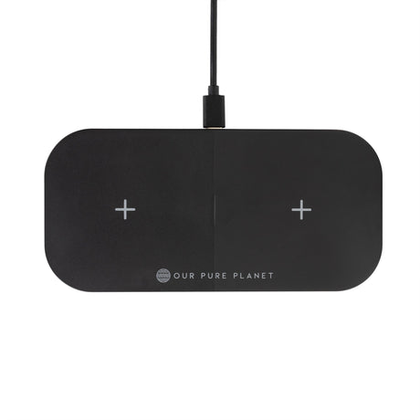 OUR PURE PLANET Our Pure Planet 15W Dual Wireless Duel Charging Pad (OPP131) OUR PURE PLANET