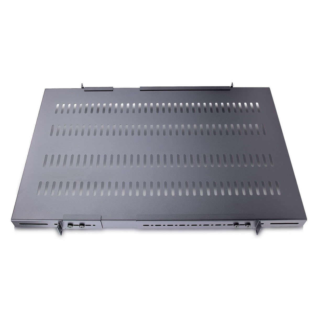 STARTECH 1U 4-Post Adjustable Vented Server Rack Mount Shelf - 330lbs(150 kg) - 19.5 to 38in Adjustable Mounting Depth Universal Tray 19" AV| Network Equipment Rack - 27.5in Deep (ADJSHELFHDV2) (ADJSHELFHDV2)