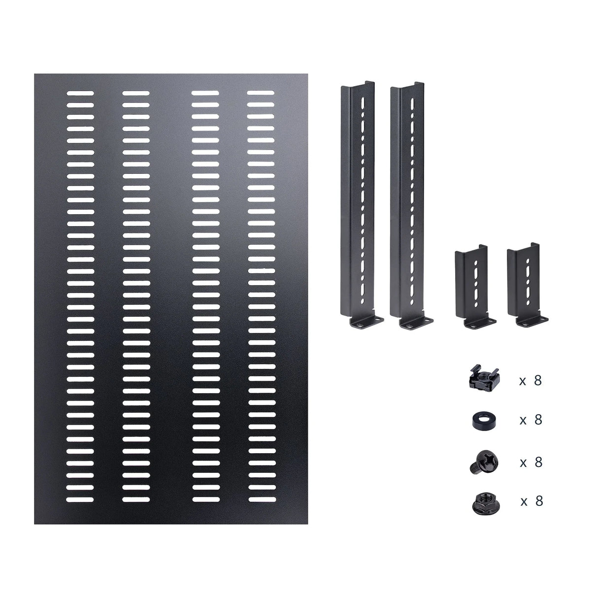 STARTECH 1U 4-Post Adjustable Vented Server Rack Mount Shelf - 330lbs(150 kg) - 19.5 to 38in Adjustable Mounting Depth Universal Tray 19" AV| Network Equipment Rack - 27.5in Deep (ADJSHELFHDV2) (ADJSHELFHDV2)