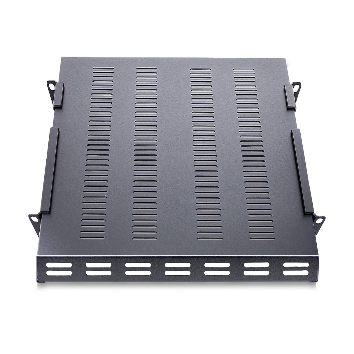 STARTECH 1U 4-Post Adjustable Vented Server Rack Mount Shelf - 330lbs(150 kg) - 19.5 to 38in Adjustable Mounting Depth Universal Tray 19" AV| Network Equipment Rack - 27.5in Deep (ADJSHELFHDV2) (ADJSHELFHDV2)