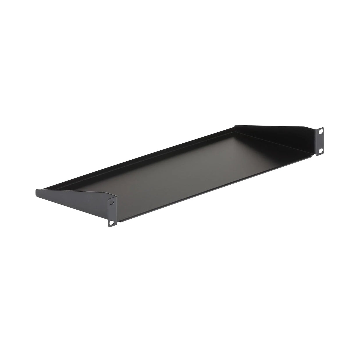 STARTECH 1U Server Rack Shelf - Universal Rack Mount Cantilever Shelf for 19" Network Equipment Rack & Cabinet - Heavy Duty Steel | Weight Capacity 33lb|15kg - 7" Deep Tray | Black (CABSHELF1U) (CABSHELF1U)