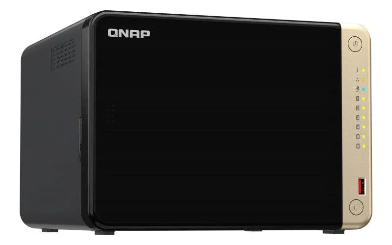 QNAP 6 x 3.5" | Intel Celeron N5105|N5095 | 8 GB SODIMM DDR4 | 4GB Flash | 120 W | 100-240V | 2.9 kg (TS-664-8G)