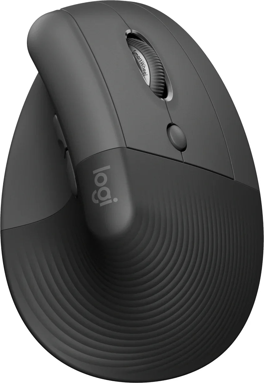 LOGITECH Lift – Wireless (Bluetooth + 2.4GHz) / 4000 DPI / Ergonomic – Office Ergonomic Mouse