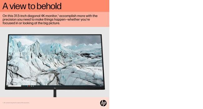 HP E32k G5 4K computer monitor (31.5") 4K Ultra HD Black