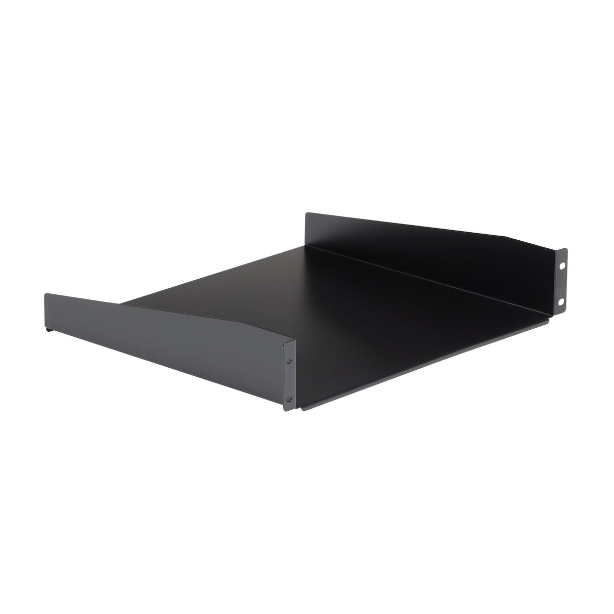STARTECH 2U Server Rack Shelf - Universal Rack Mount Cantilever Shelf for 19" Network Equipment Rack & Cabinet - Heavy Duty Steel | Weight Capacity 44lb|20kg - 16" Deep Tray | Black (CABSHELF) (CABSHELF)
