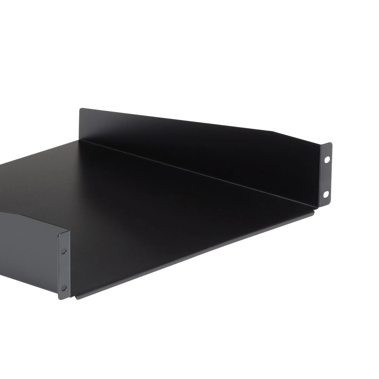 STARTECH 2U Server Rack Shelf - Universal Rack Mount Cantilever Shelf for 19" Network Equipment Rack & Cabinet - Heavy Duty Steel | Weight Capacity 44lb|20kg - 16" Deep Tray | Black (CABSHELF) (CABSHELF)