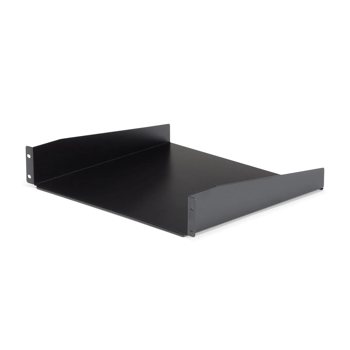 STARTECH 2U Server Rack Shelf - Universal Rack Mount Cantilever Shelf for 19" Network Equipment Rack & Cabinet - Heavy Duty Steel | Weight Capacity 44lb|20kg - 16" Deep Tray | Black (CABSHELF) (CABSHELF)