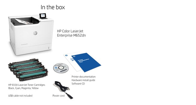 HP Color LaserJet Enterprise M652dn Laser Printer
