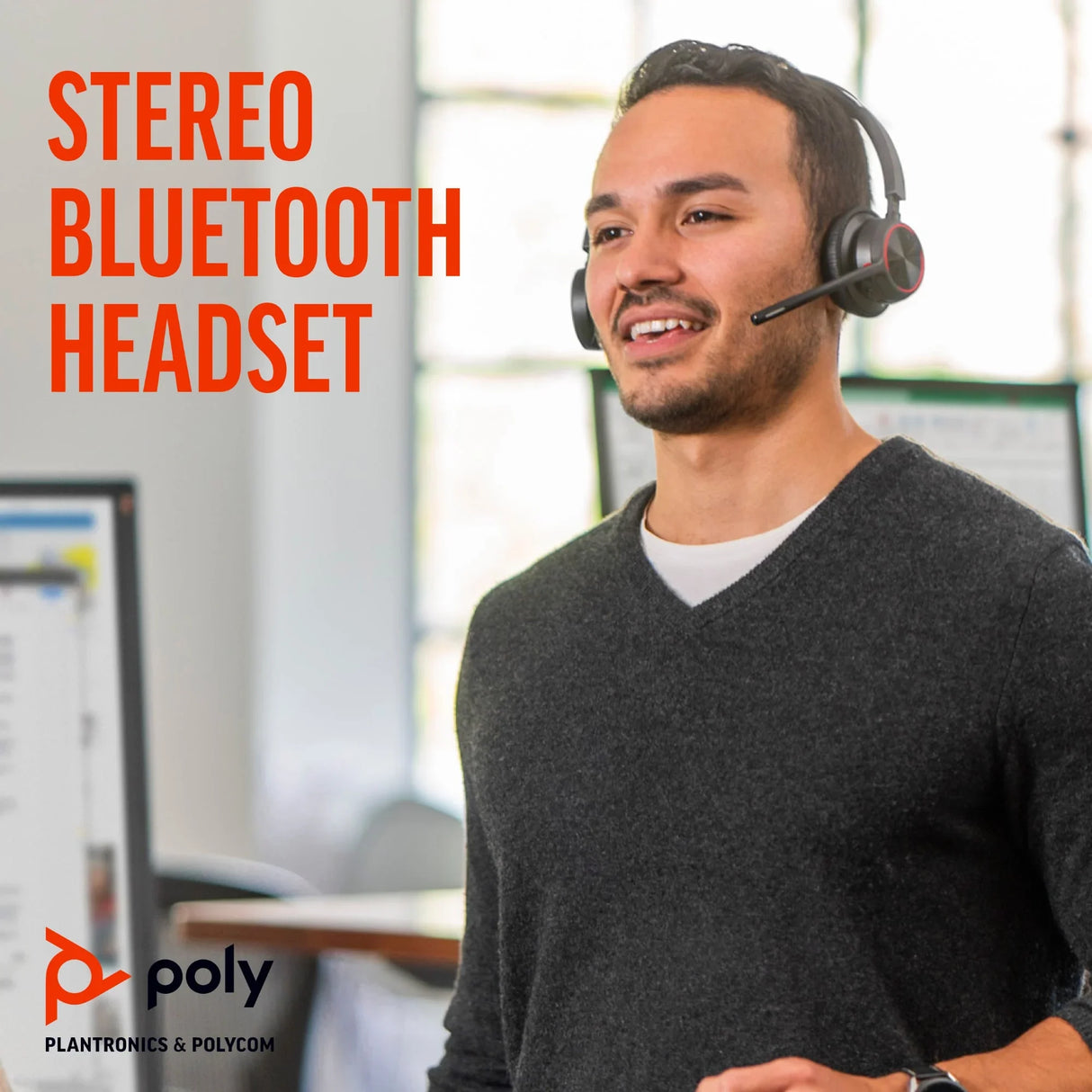 POLY VOYAGER 4320 – Wired (USB-A) / Stereo / Office – Head-band Headset