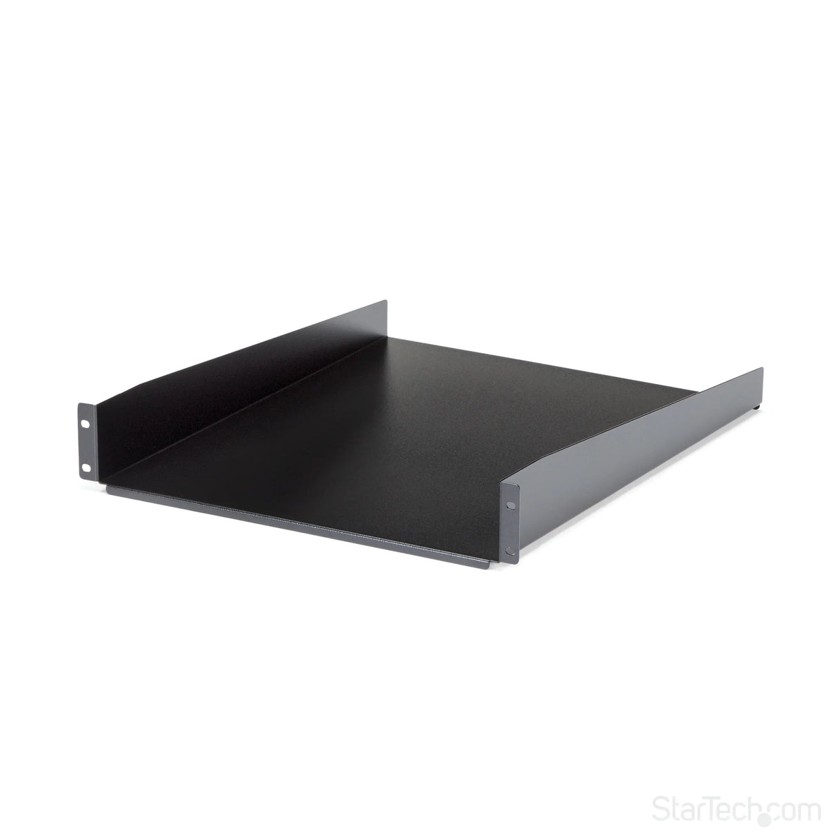STARTECH 2U Server Rack Shelf - Universal Rack Mount Cantilever Shelf for 19" Network Equipment Rack & Cabinet - Heavy Duty Steel | Weight Capacity 50lb|23kg - 22" Deep Tray | Black (CABSHELF22) (CABSHELF22)