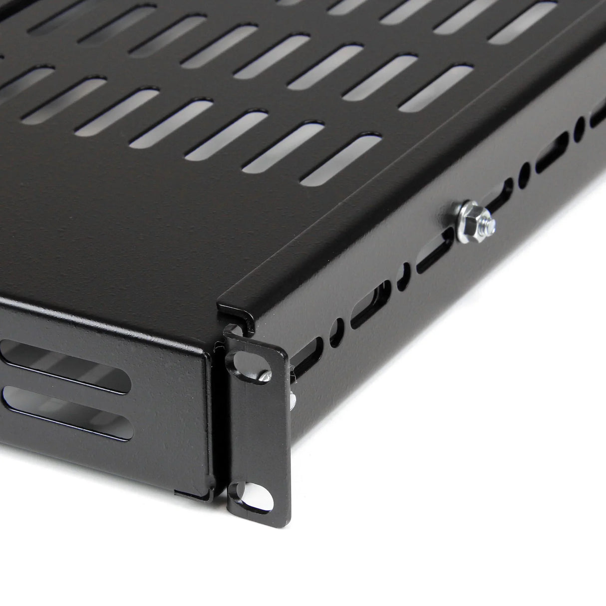 STARTECH 1U Adjustable Vented Server Rack Mount Shelf - 175lbs - 19.5 to 38in Adjustable Mounting Depth Universal Tray for 19" AV| Network Equipment Rack - 27.5in Deep (ADJSHELF) (ADJSHELF)