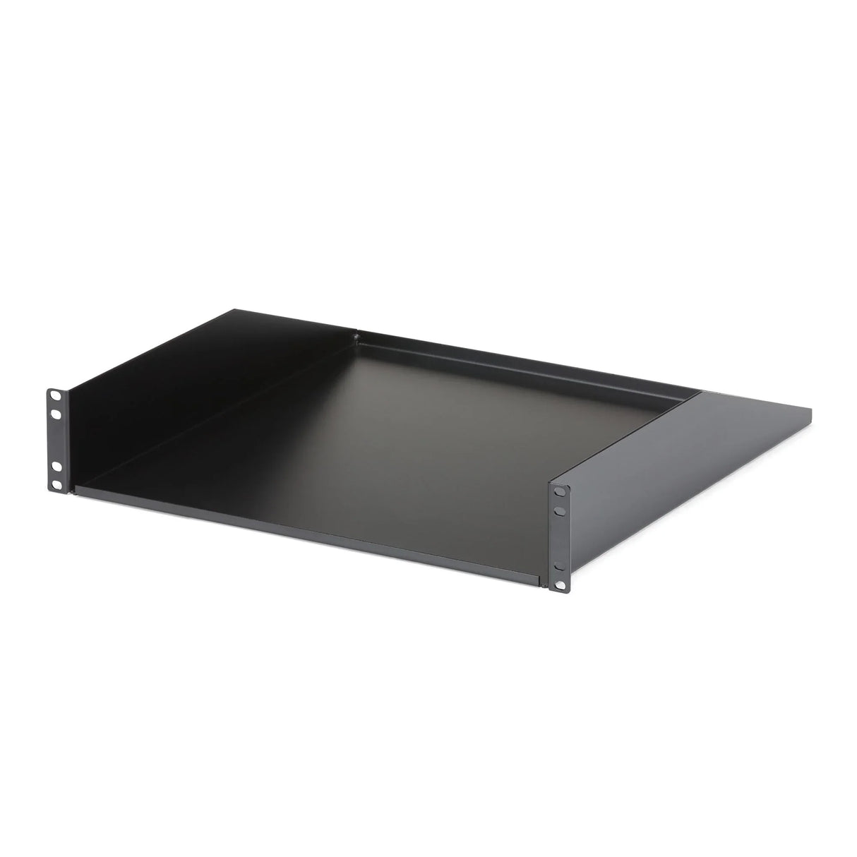 STARTECH 2U Server Rack Shelf - Universal Rack Mount Cantilever Shelf for 19" Network Equipment Rack & Cabinet - Heavy Duty Steel | Weight Capacity 125lb|56kg - 18" Deep Tray | Black (CABSHELFHD) (CABSHELFHD)