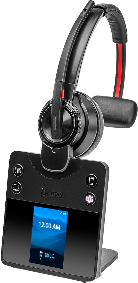 POLY Savi 8410 Office Monaural Microsoft Teams Certified DECT Headset