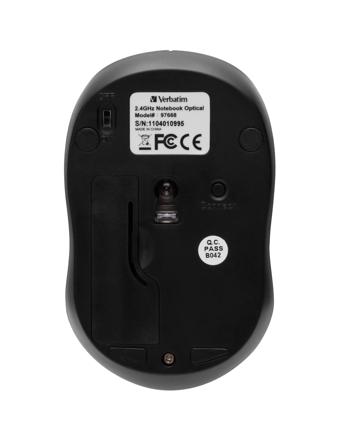 VERBATIM GO NANO – Wireless 2.4GHz / 1600 DPI / Sleep Mode – Travel Wireless Mouse