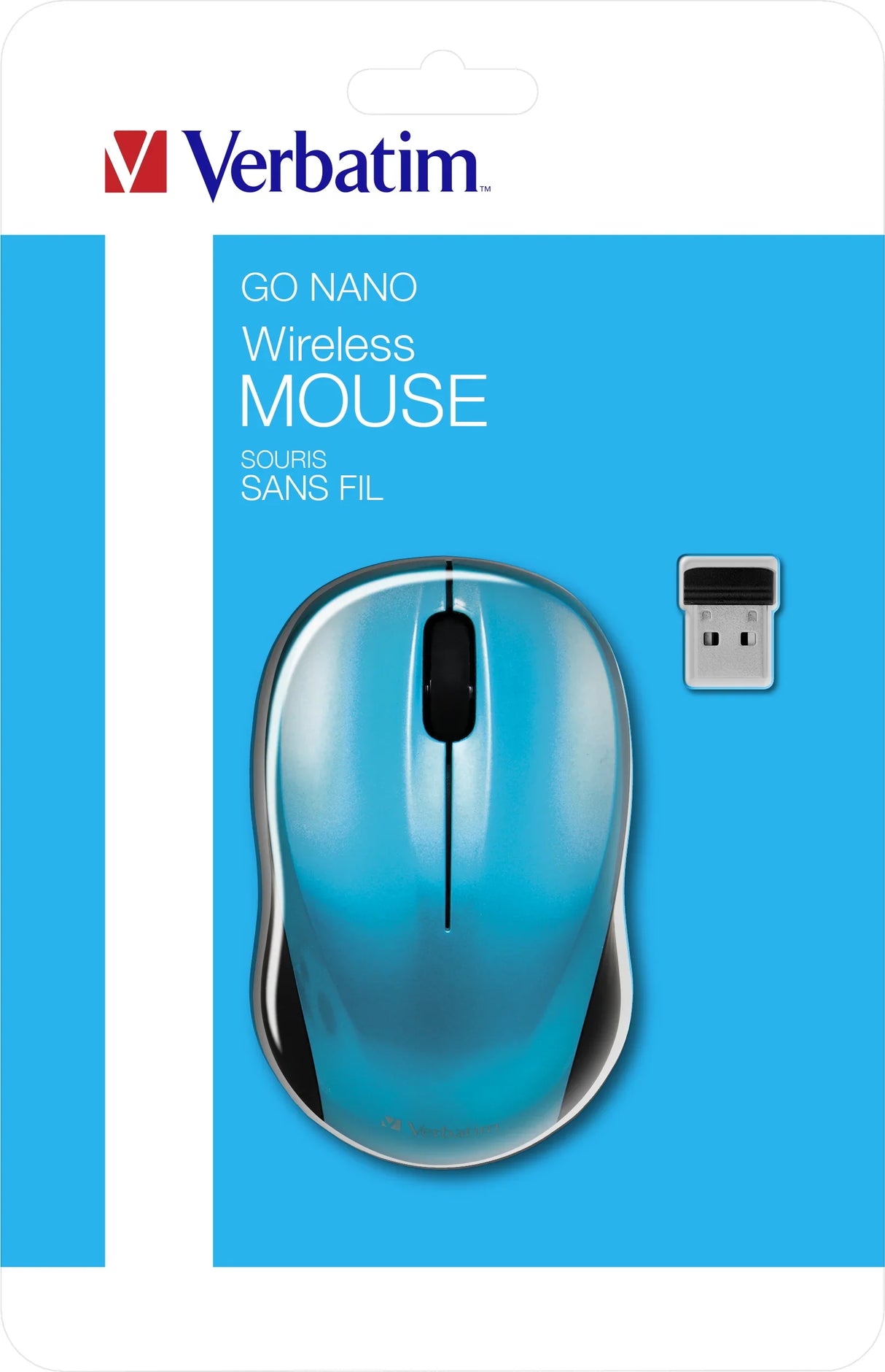 VERBATIM GO NANO – Wireless 2.4GHz / 1600 DPI / Sleep Mode – Travel Wireless Mouse
