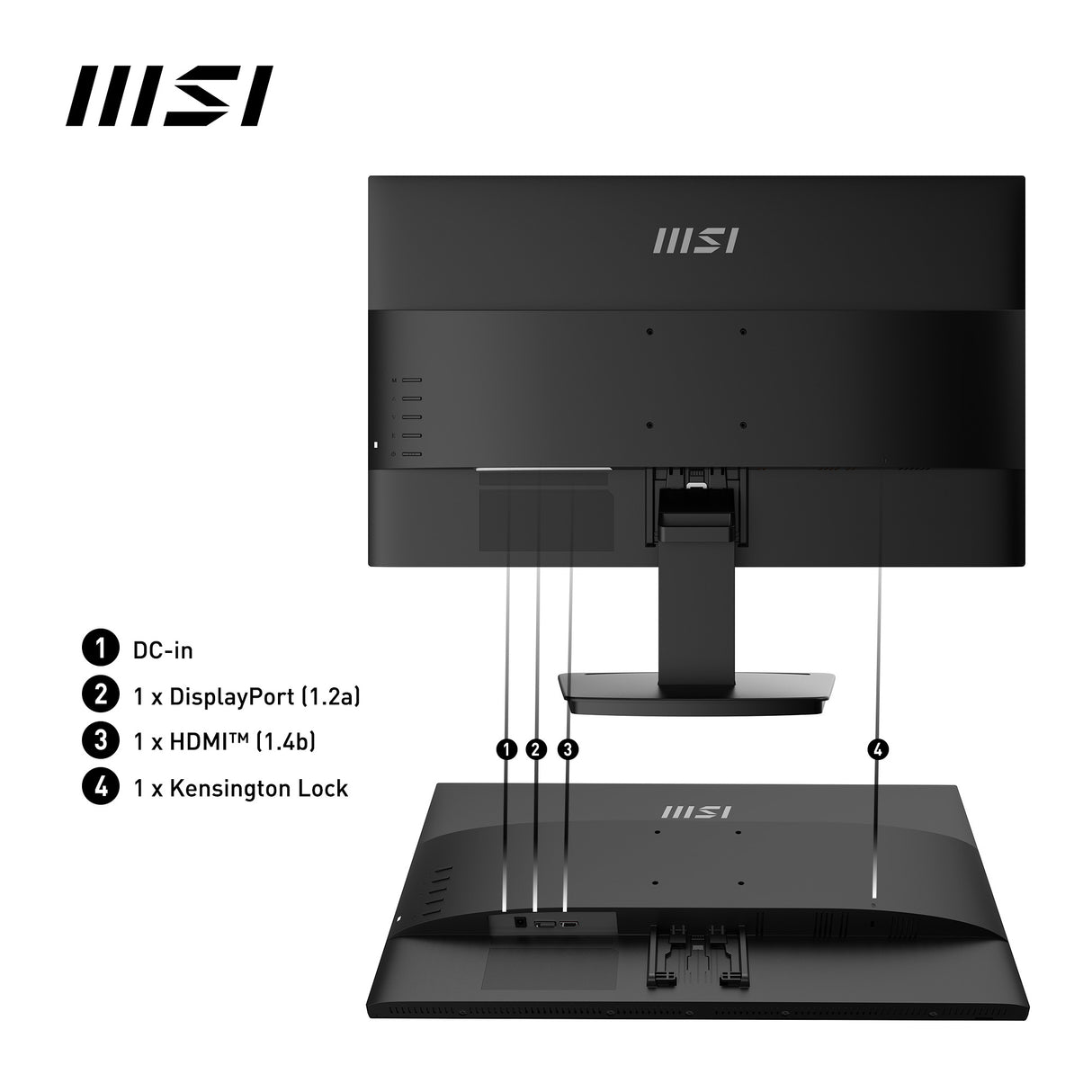 MSI Pro MP2412 Monitor (23.8")