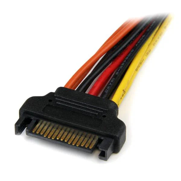 STARTECH 6in Latching SATA Power Y Splitter Cable Adapter - M|F - 6" Serial ATA Power Cable Splitter - SATA Power Y Cable Adapter (PYO2LSATA)