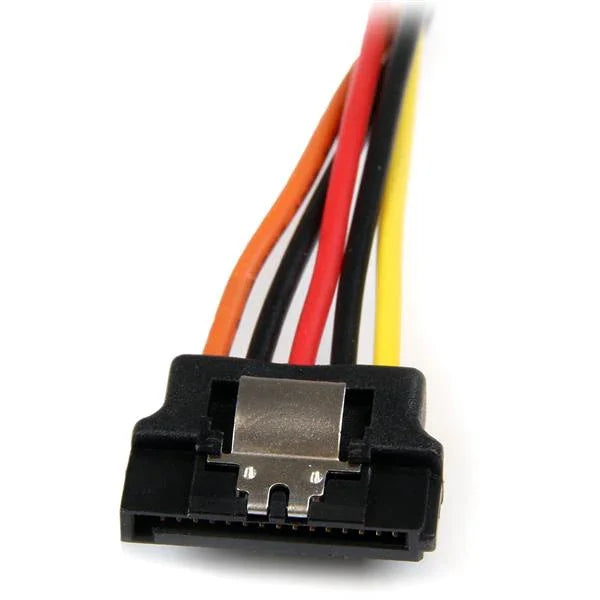 STARTECH 6in Latching SATA Power Y Splitter Cable Adapter - M|F - 6" Serial ATA Power Cable Splitter - SATA Power Y Cable Adapter (PYO2LSATA)