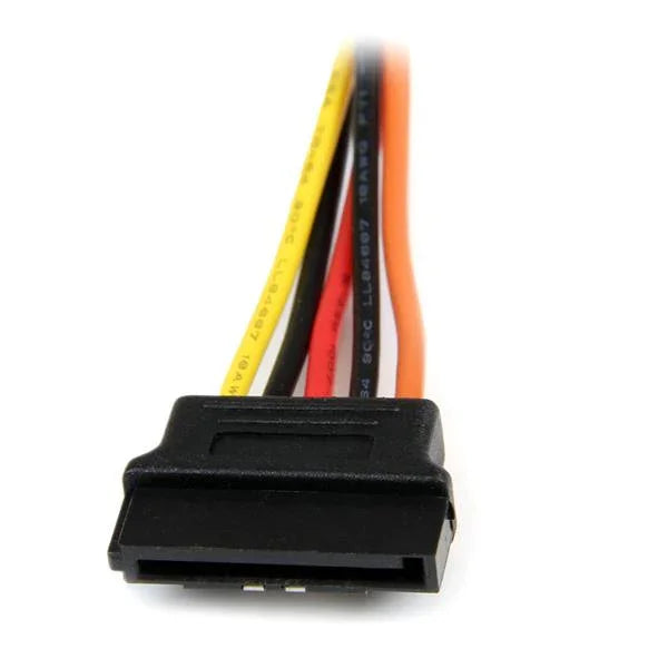 STARTECH 6in Latching SATA Power Y Splitter Cable Adapter - M|F - 6" Serial ATA Power Cable Splitter - SATA Power Y Cable Adapter (PYO2LSATA)