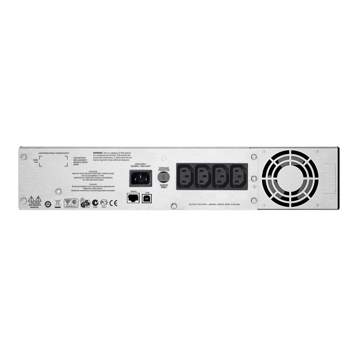 APC APC Smart UPS C 1500VA 2U RM LCD 230V (SMC1500I-2U)