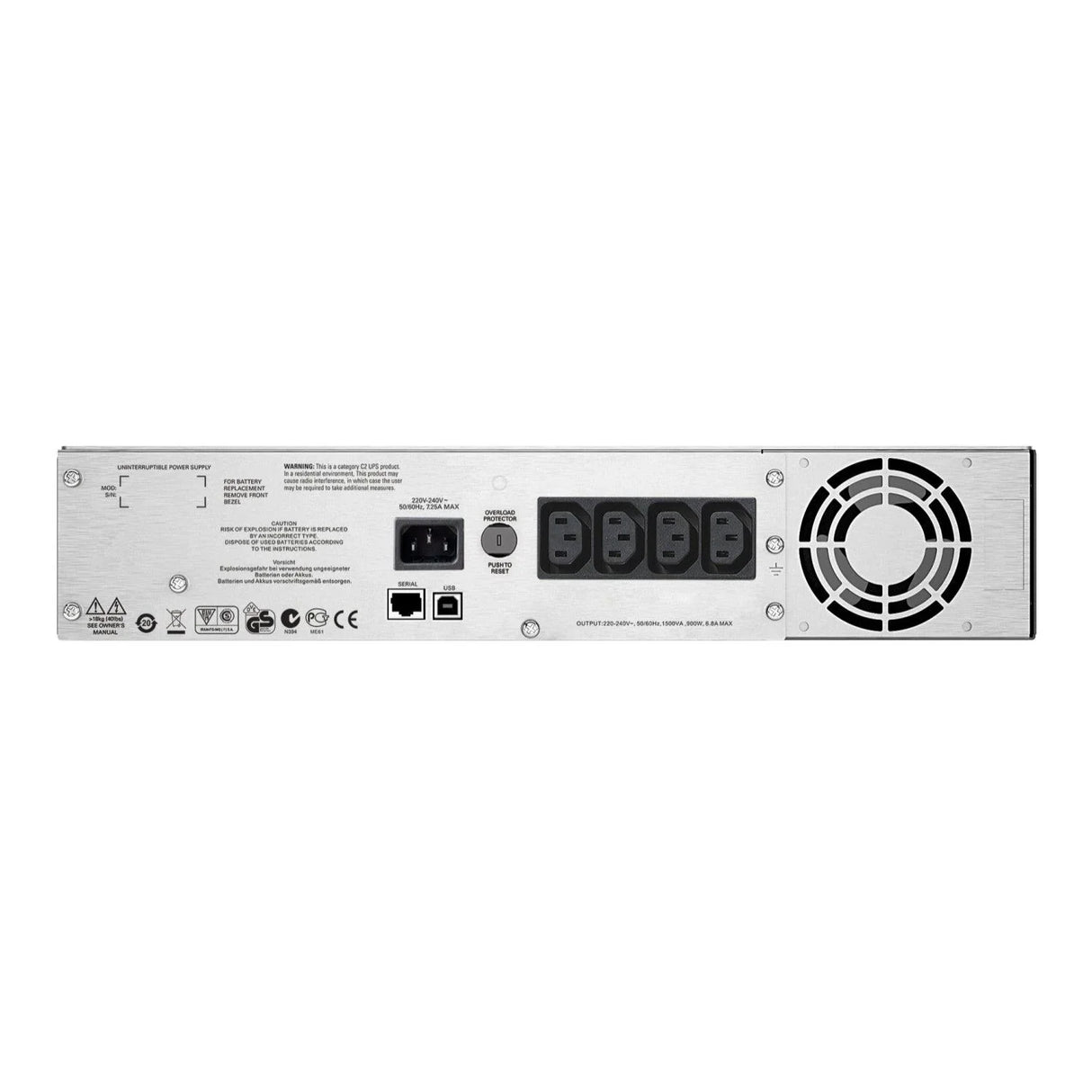 APC APC Smart UPS C 1500VA 2U RM LCD 230V (SMC1500I-2U)