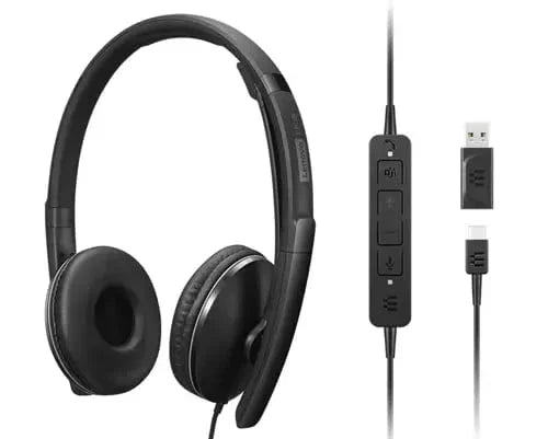 Lenovo 4XD1M45627 – Wired (3.5mm) / Office / Over-Ear Headset with ANC