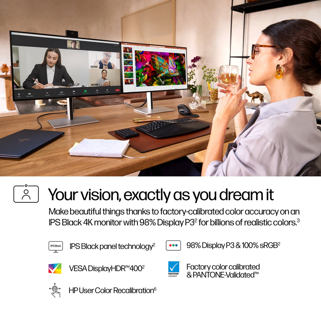 HP Series 7 Pro 4K Conferencing - 727pm Monitor (27")