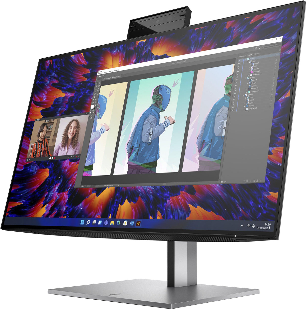 HP Z24m G3 computer monitor (23.8") Quad HD Silver