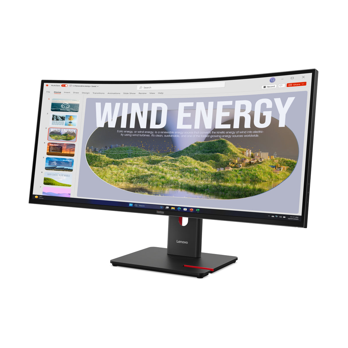Lenovo T34WD-40 Monitor – 34" / WQHD / VA / 120Hz – Business Monitor